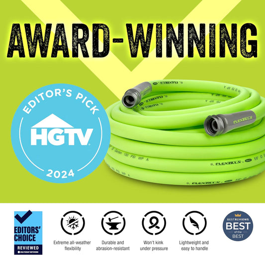 Garden Hose 5/8 in. x 50 ft, Heavy Duty, Lightweight, Durable, ZillaGreen - HFZG550YW-E