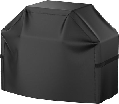Grill Cover, 58 inch BBQ Gas Grill Cover for Outdoor Grill, Waterproof, Anti-UV, Rip-Proof, Fade Resistant Black