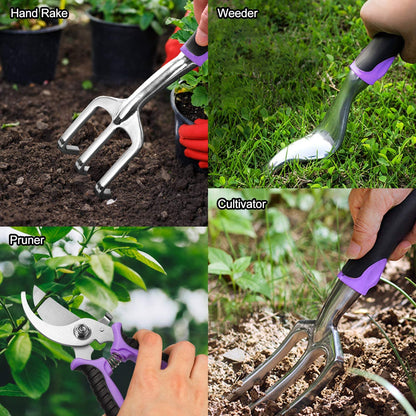 Garden Set 83 Piece, Succulent Set Included, Heavy Duty Aluminum Gardening for Gardening