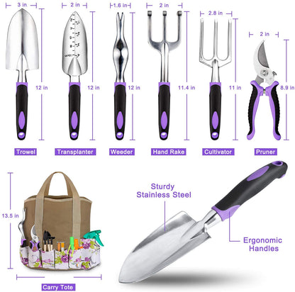 Garden Set 83 Piece, Succulent Set Included, Heavy Duty Aluminum Gardening for Gardening
