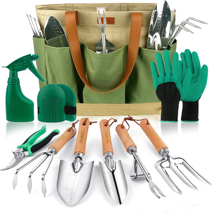 Gardening Tools - 10 Pcs Garden Tool Set Heavy Duty Stainless Steel Garden Supplies 