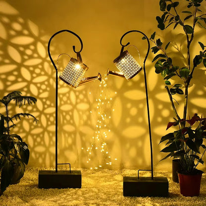 Solar Watering Can with Lights – Outdoor Garden Decor, Hanging Metal Lantern, Waterproof LED for Patio, Yard, Walkway